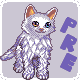 The Pizza Cat in the Food world icon/pixelart