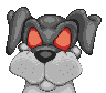 Evil Doggy icon/pixelart