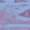 Two Color Game version of El Shaddai icon/pixelart