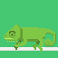 Color changing chameleon icon/pixelart