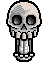 chatering calavera icon/pixelart