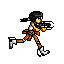 Chell running JUS style icon/pixelart
