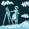 The wind rises icon/pixelart