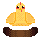 Chicken and Nest icon/pixelart