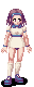 Child girl icon/pixelart