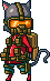Survivalist Cat icon/pixelart