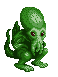 Crouched elder god icon/pixelart