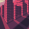 Pink City icon/pixelart