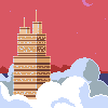 Sky Scraper icon/pixelart