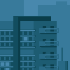 Cityscape icon/pixelart