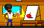 Drawn Apple icon/pixelart