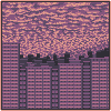 Altocumulus Clouds icon/pixelart