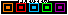 Colors warriors icon/pixelart
