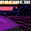80's Synthwave icon/pixelart