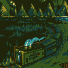 Two worlds icon/pixelart