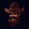 Cowboy for Pixel Dailies icon/pixelart