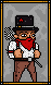 chimney sweep icon/pixelart