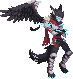 OC Crow Crosswing icon/pixelart