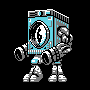 Washing Machine Dimension icon/pixelart