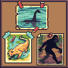 Cryptids Rank Icon Set icon/pixelart