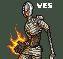 Cyber mummie icon/pixelart