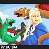 Daenarys Targaryen icon/pixelart