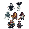 A few Dead by Daylight Killers icon/pixelart