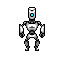 Guardian robot icon/pixelart