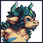 Crystal Demon icon/pixelart