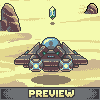 Desert Speeder Run icon/pixelart