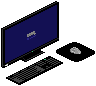 Desktop set icon/pixelart