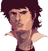 Action Movie Hero for the Catholic Race icon/pixelart
