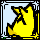 Yellow Dino icon/pixelart
