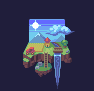 Diorama Farm icon/pixelart