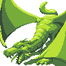 Green Dragon icon/pixelart