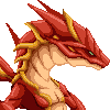 Red Dragon icon/pixelart