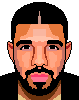Drake pixel art drawing icon/pixelart