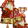 high fashion couture icon/pixelart