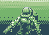 in space icon/pixelart
