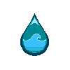 Water Drop #pixeltattoo icon/pixelart