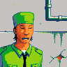Drowsy soldier guy icon/pixelart