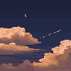 Dusk icon/pixelart