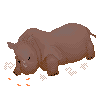 Dust Rhinoceros icon/pixelart