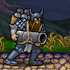 Dwarf with cannon attack icon/pixelart