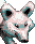 Eagle-wolf icon/pixelart