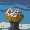 Eggs icon/pixelart
