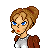 Madam from 19th century icon/pixelart