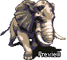 Raging Elephant icon/pixelart