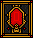 Top down alien enemy battle cruiser icon/pixelart