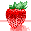 Sweet strawberry. icon/pixelart